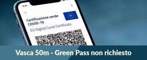 Scopri di più sull'articolo Avviso – Green Pass non richiesto Vasca 50 mt