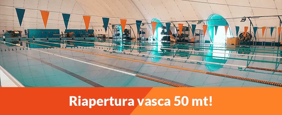 Al momento stai visualizzando Riapertura Vasca 50mt – 08 Ottobre 2023